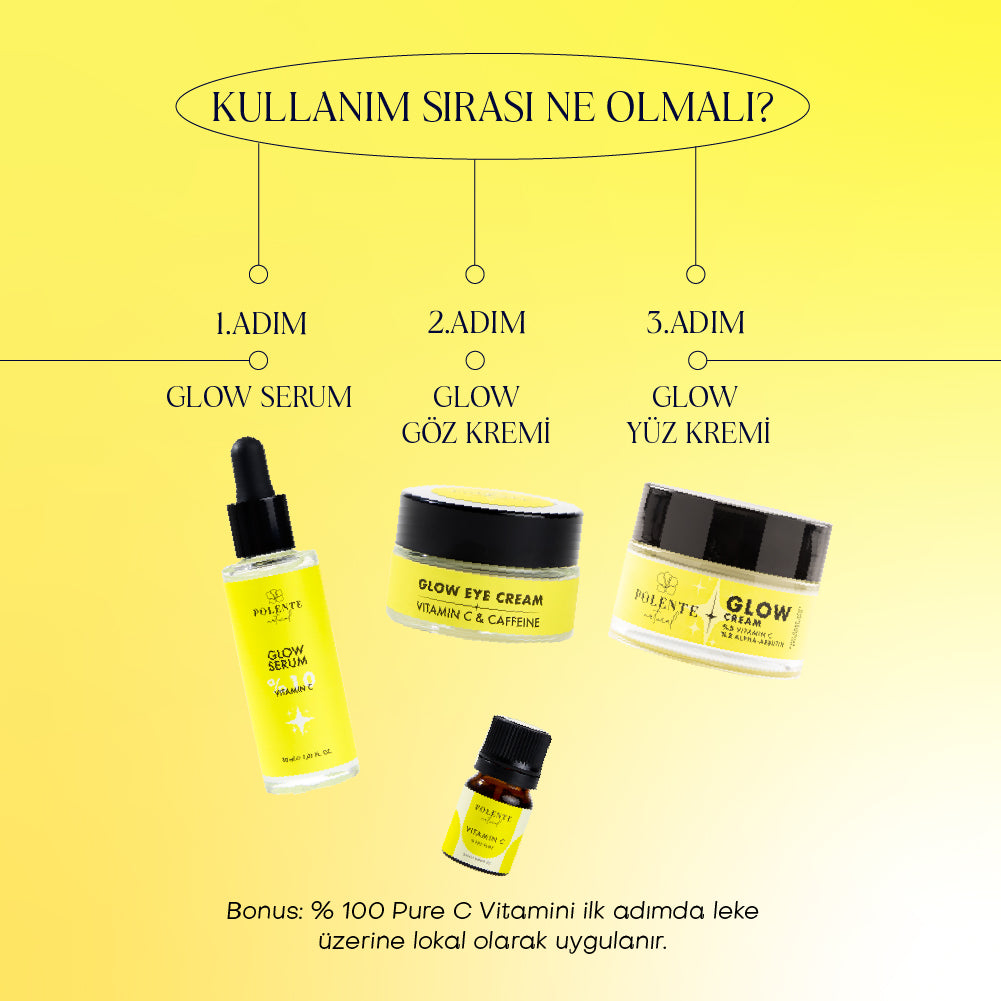 Glow Cream doku detayı — leke görünümüne yönelik aydınlatıcı krem