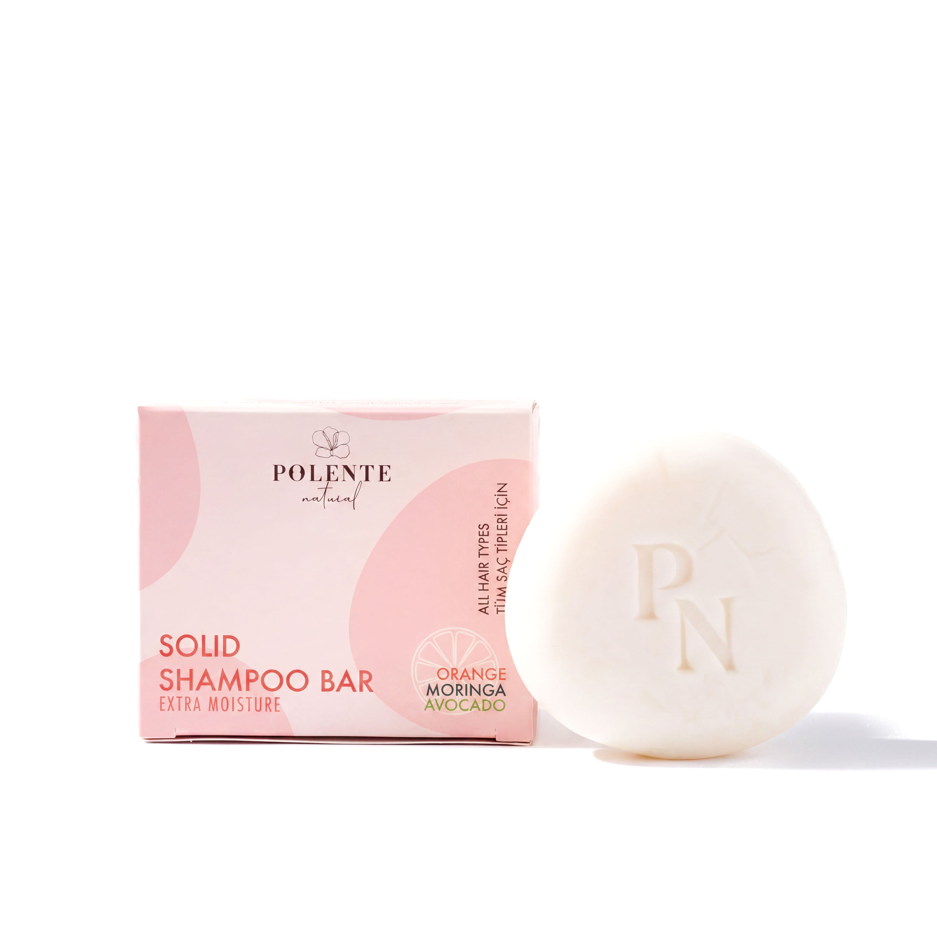 Polente Natural Yoğun Nemlendirici Katı Şampuan / Tüm Saç Tipleri (110 gr)