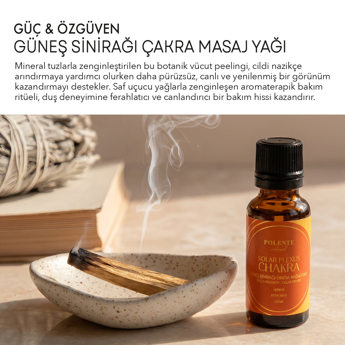 Güneş Sinirağı Çakra Masaj Yağı