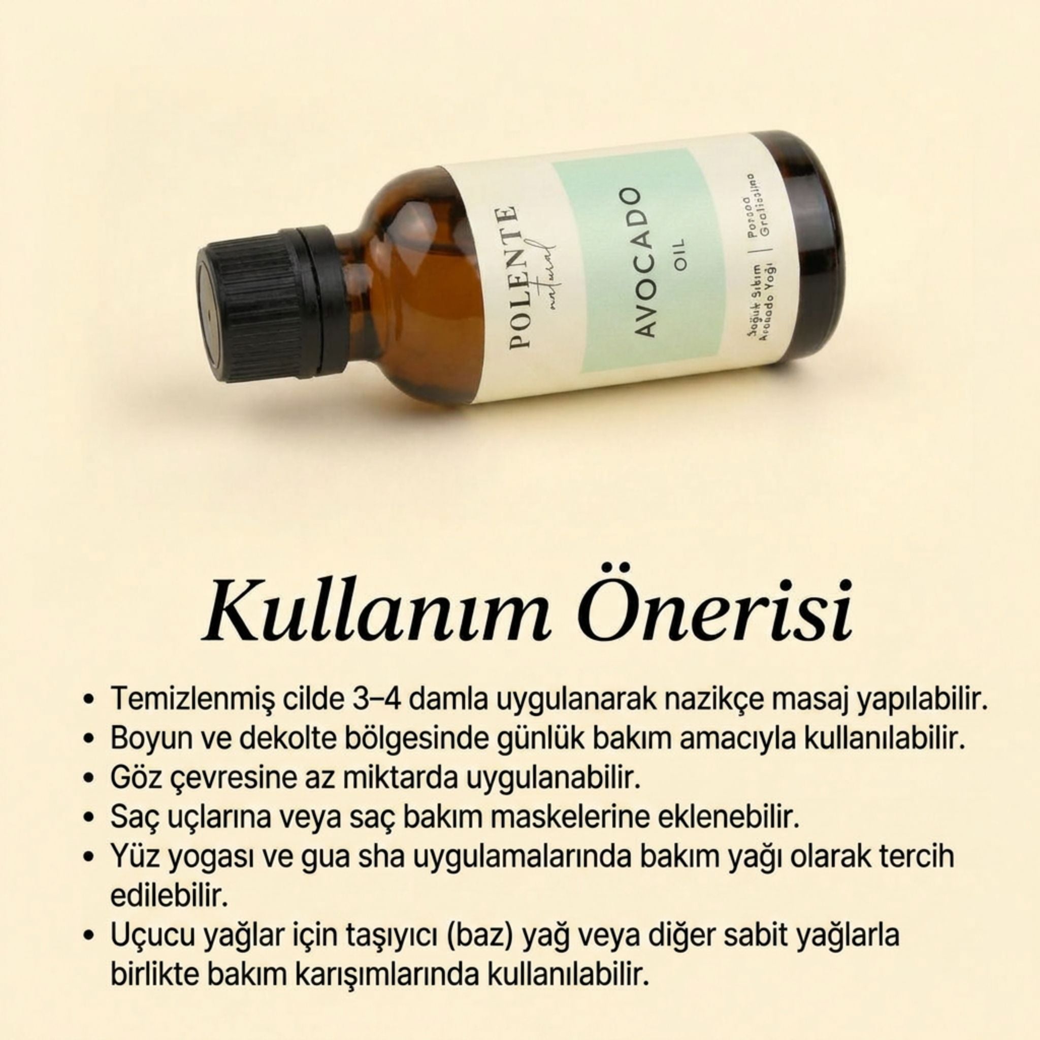 Avokado Yağı - Soğuk Sıkım (50 ml)