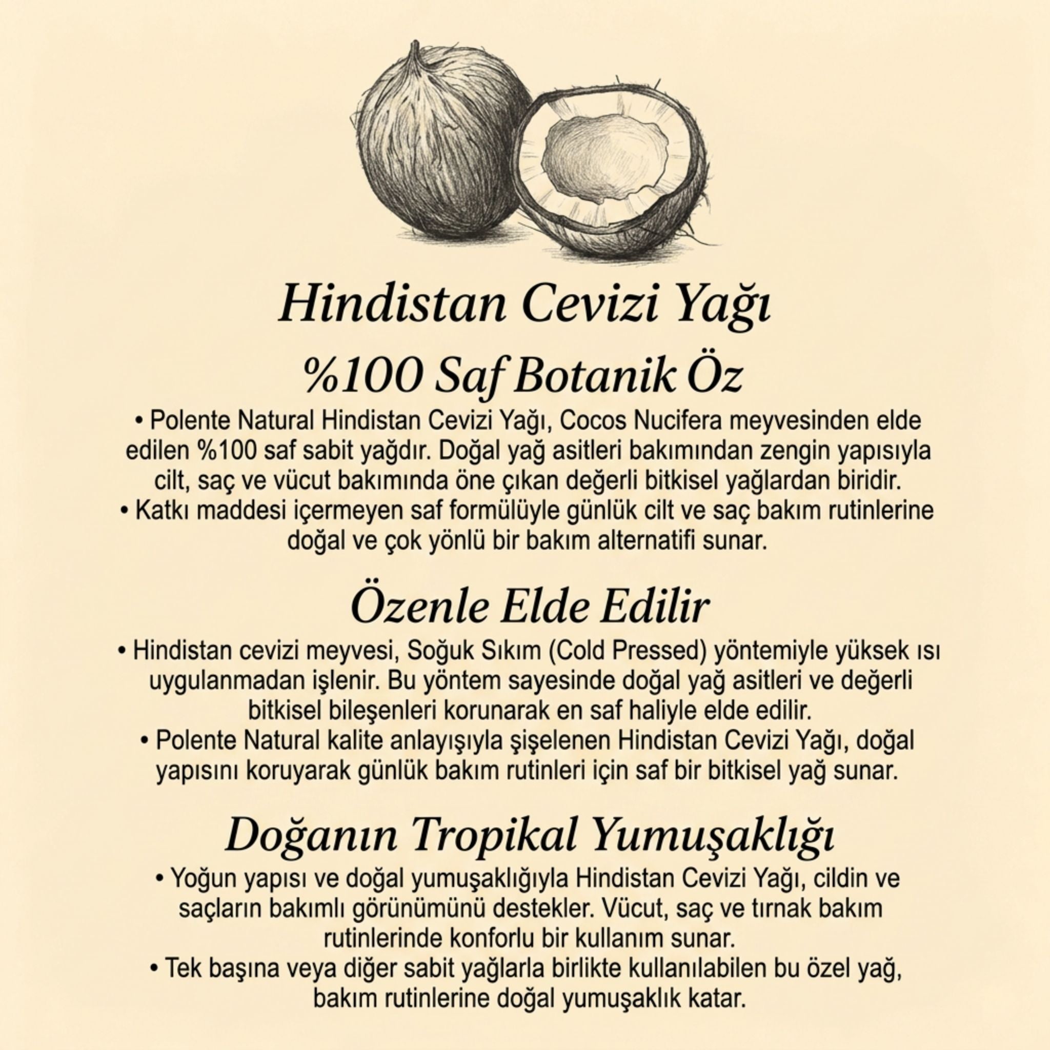 Hindistan Cevizi Yağı (100 ml)