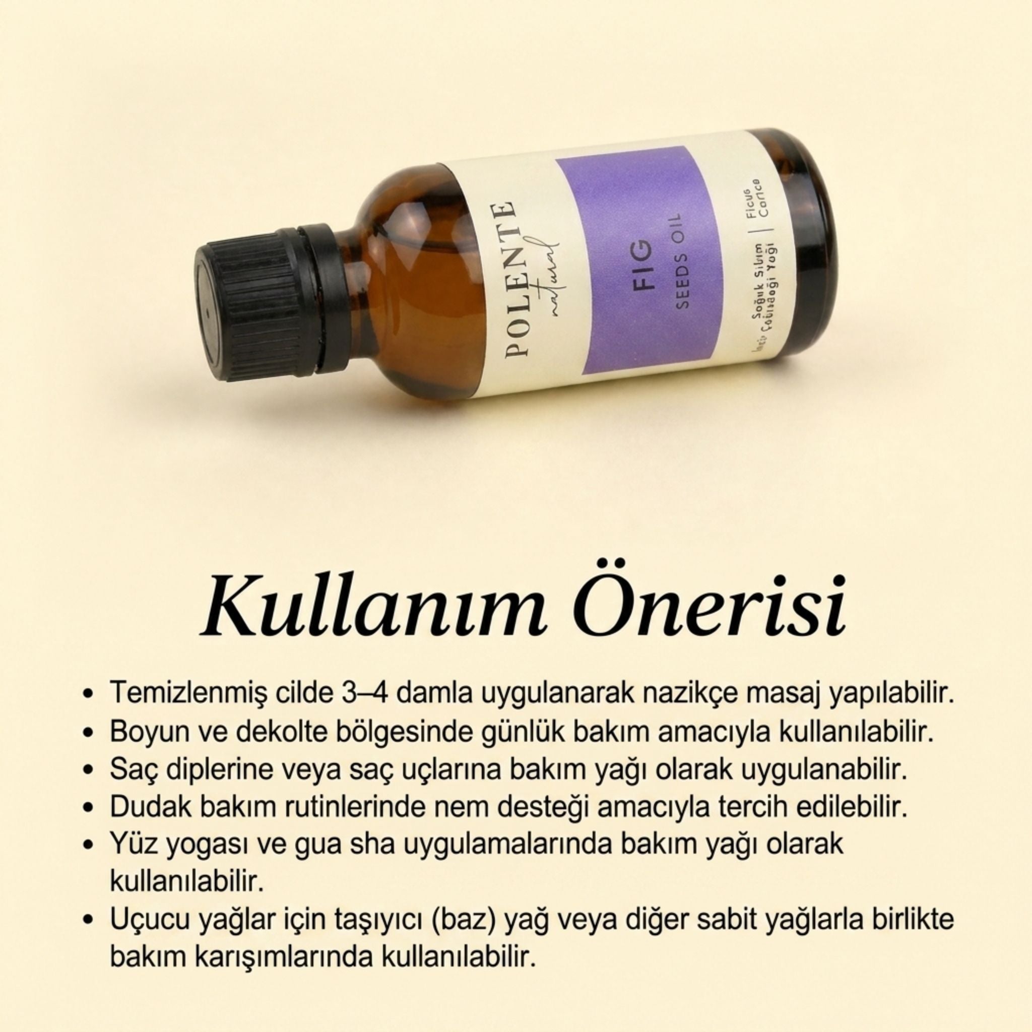 İncir Çekirdeği Yağı - Soğuk Sıkım (30 ml)