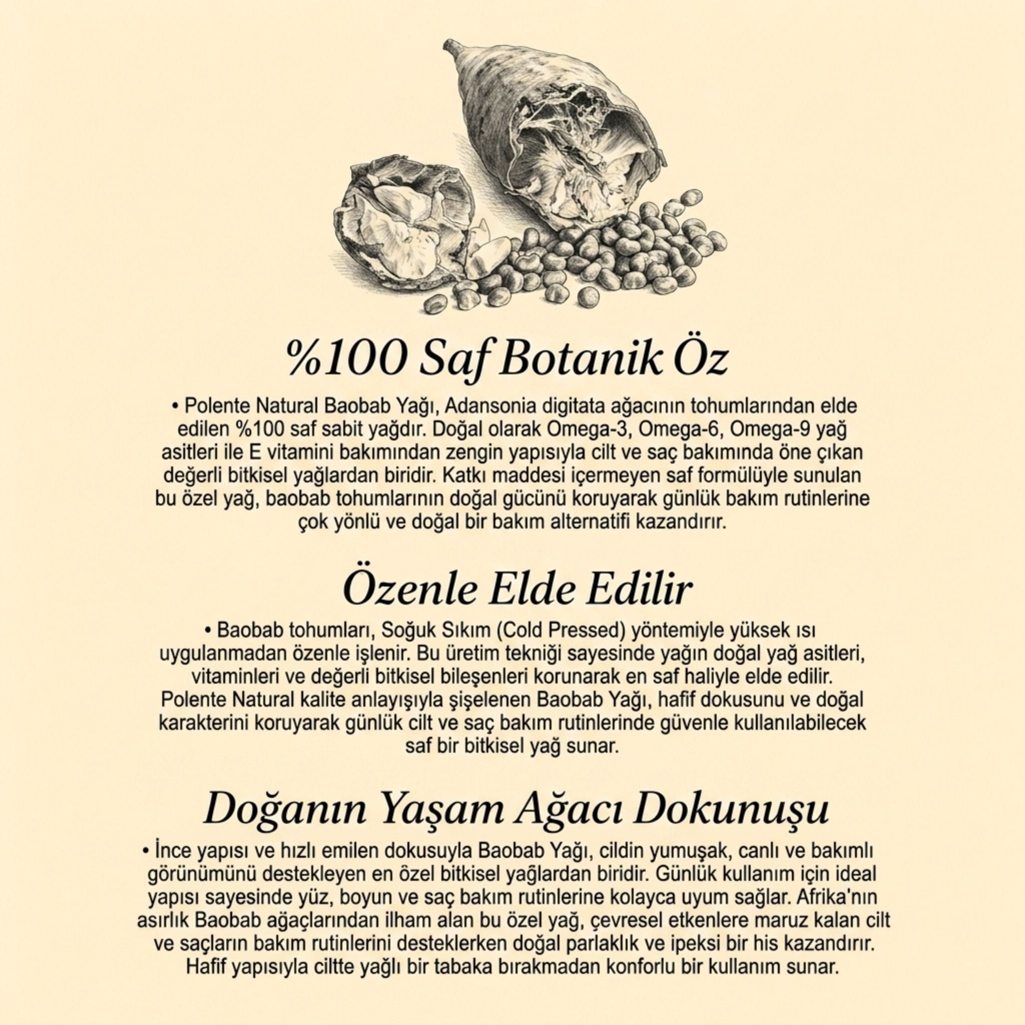 Baobab Yağı - Soğuk Sıkım (30 ml)
