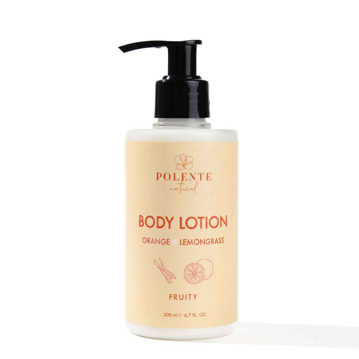 Portakal Çiçeği & Limon Otu Vücut Losyonu 200 ml — Squalane, Portakal ve Limon Otu hafif losyon şişesi