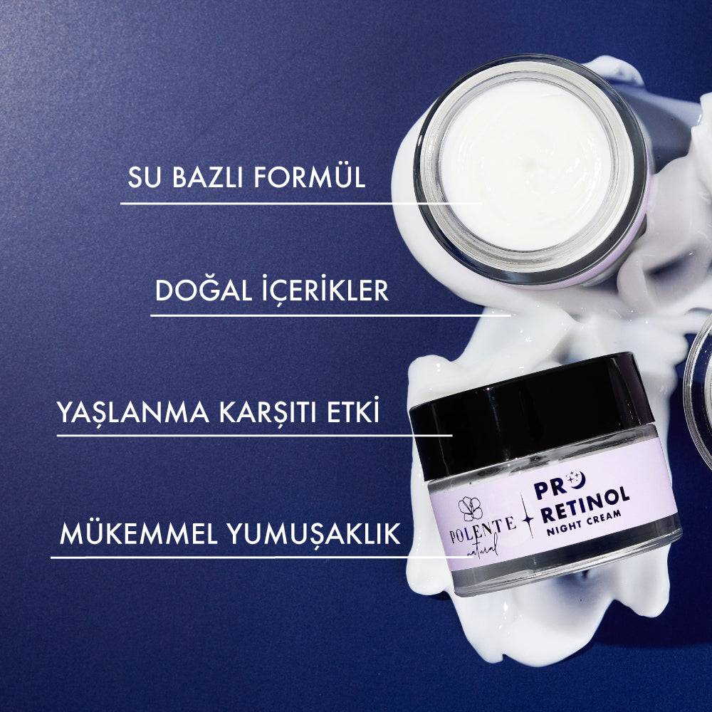 Pro Retinol Serisi seti içerikleri kompozisyon çekimi