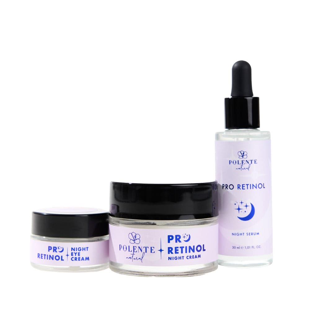 Pro Retinol Serisi kutu içeriği açılışı — yaşlanma karşıtı bakım seti
