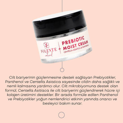Prebiotic Moist Cream - Cica &amp; Panthenol Yoğun Nemlendirici Prebiyotik Yüz Kremi (50 ml)
