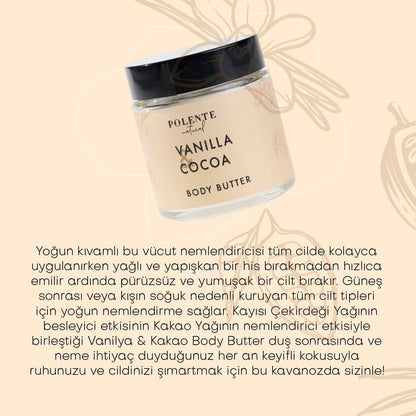 Vanilya &amp; Kakao Body Butter / Yoğun Vücut Nemlendiricisi (100 ml)
