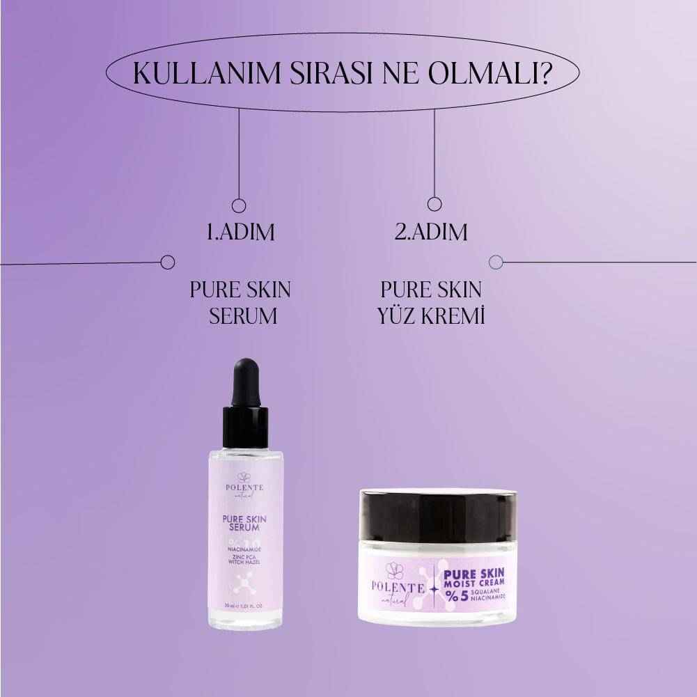 Pure Skin Serisi seti içerikleri kompozisyon çekimi