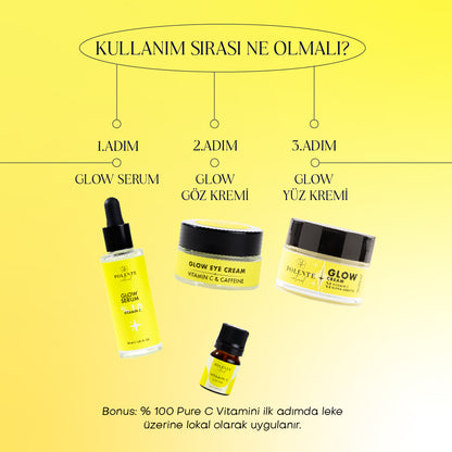 Polente Natural GLOW CREAM - Vitamin C &amp; Arbutin İçeren Aydınlatıcı Leke Kremi (50 ml)