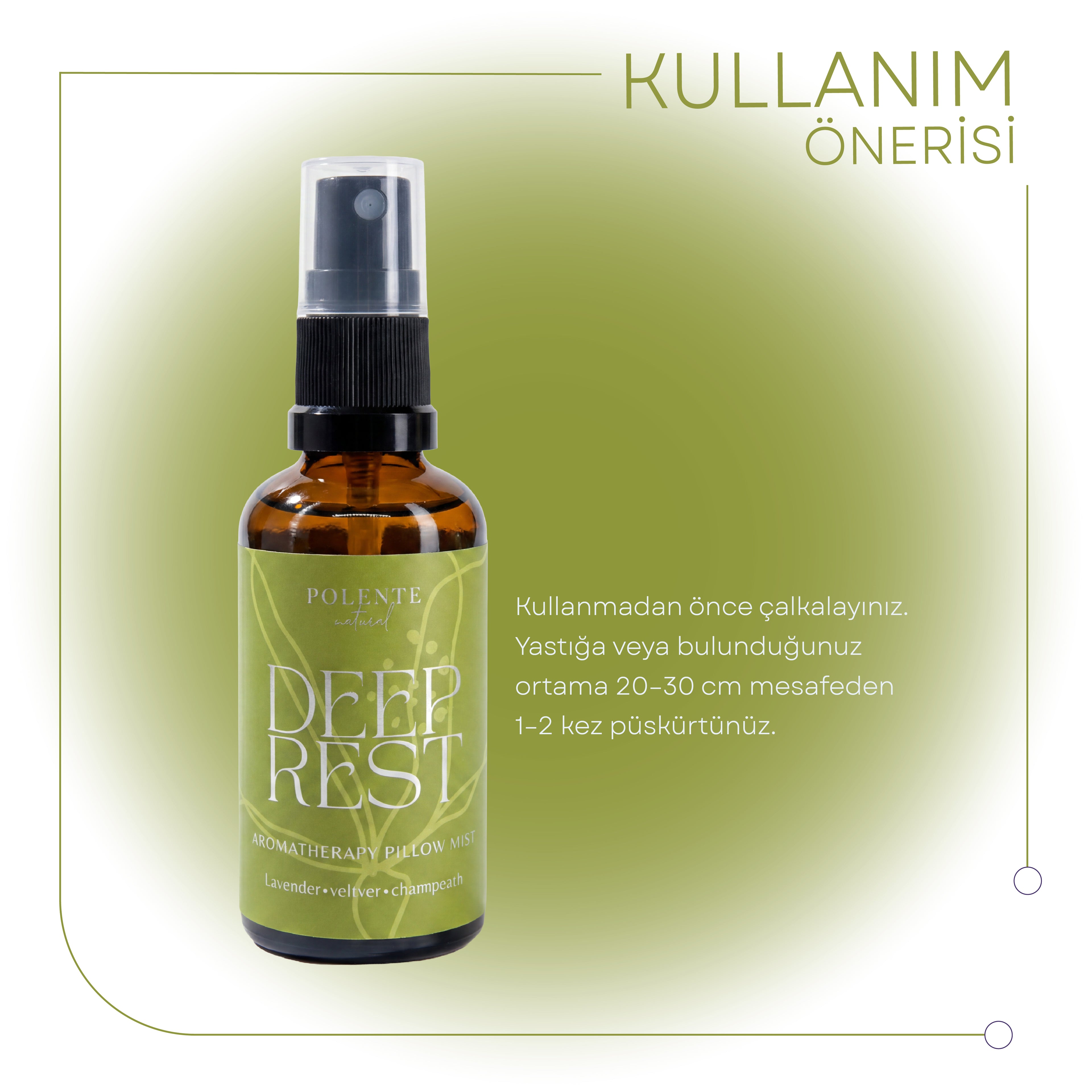 Aromaterapik Yastık ve Ortam Spreyi