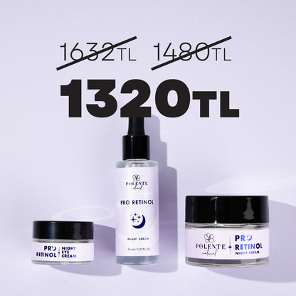 Polente Natural PRO RETİNOL SERİSİ - Yaşlanma Karşıtı Bakım Seti