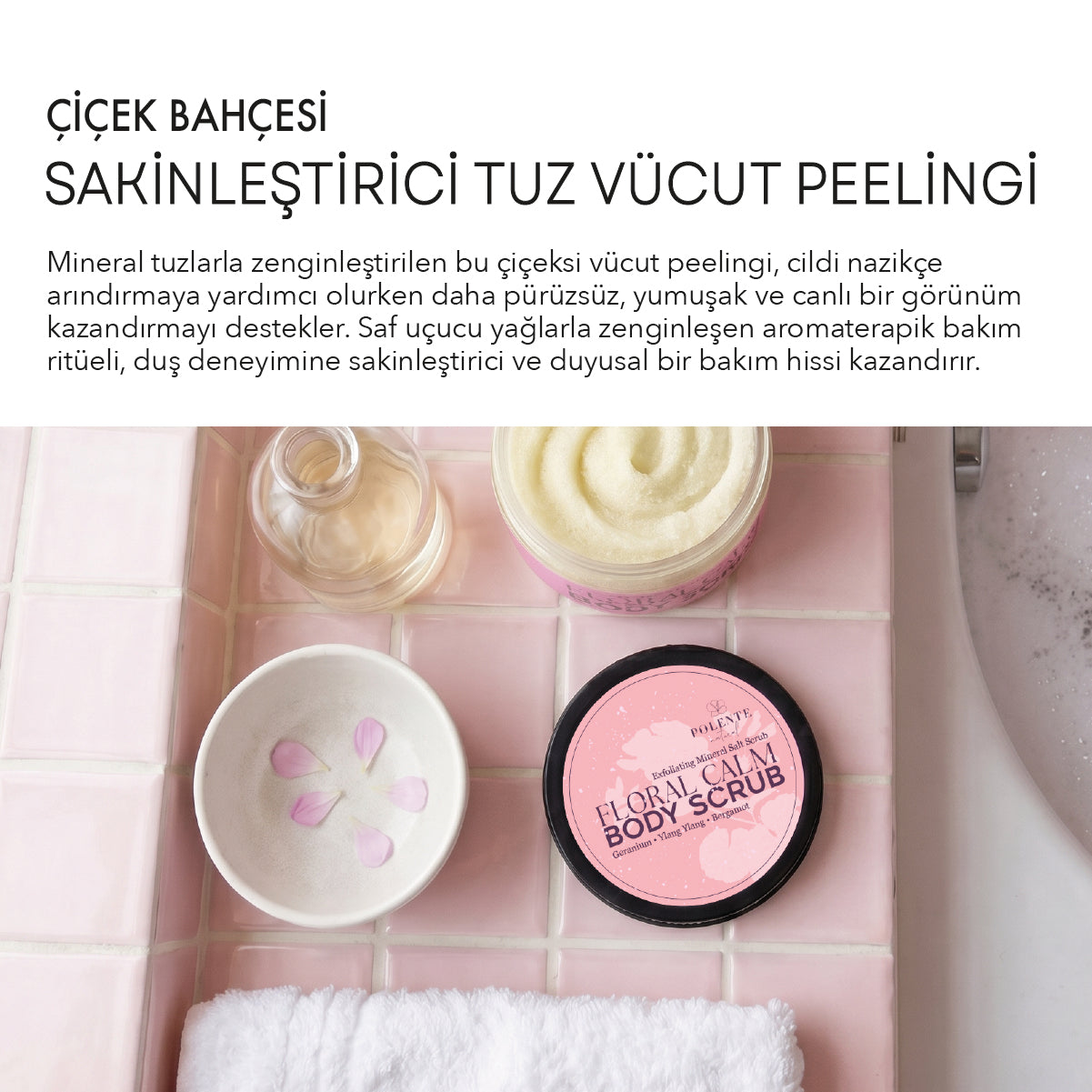 Çiçek Bahçesi Sakinleştirici Tuz Vücut Peelingi