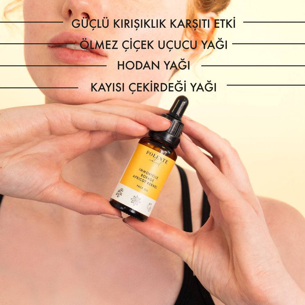 Ölmez Çiçek &amp; Hodan Kırışıklık Karşıtı Yüz Yağı (30 ml)