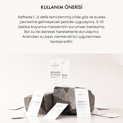 Aktif Karbonlu Arındırıcı Kil Maskesi (8 Adet x 8 ml)