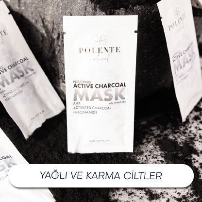 Aktif Karbonlu Arındırıcı Kil Maskesi (8 Adet x 8 ml)