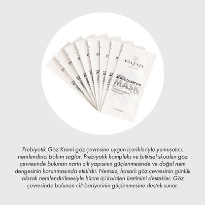 Aktif Karbonlu Arındırıcı Kil Maskesi (8 Adet x 8 ml)