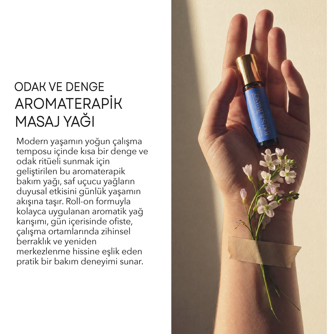 Odak ve Denge İçin Aromaterapik Masaj Yağı