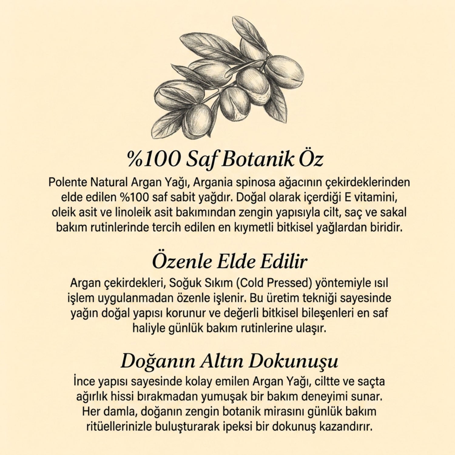 Argan Yağı - Soğuk Sıkım (50 ml)