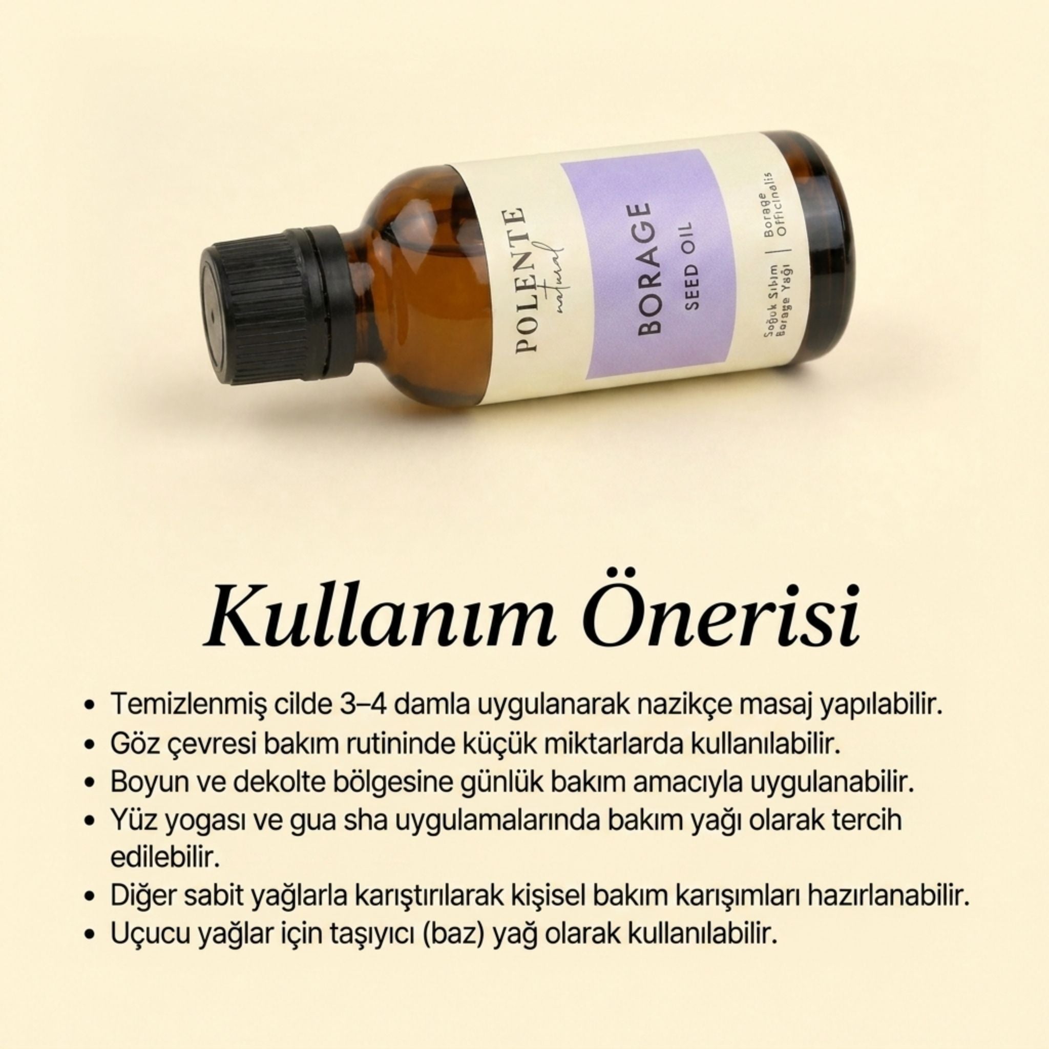 Borage (Hodan) Yağı - Soğuk Sıkım (30 ml)