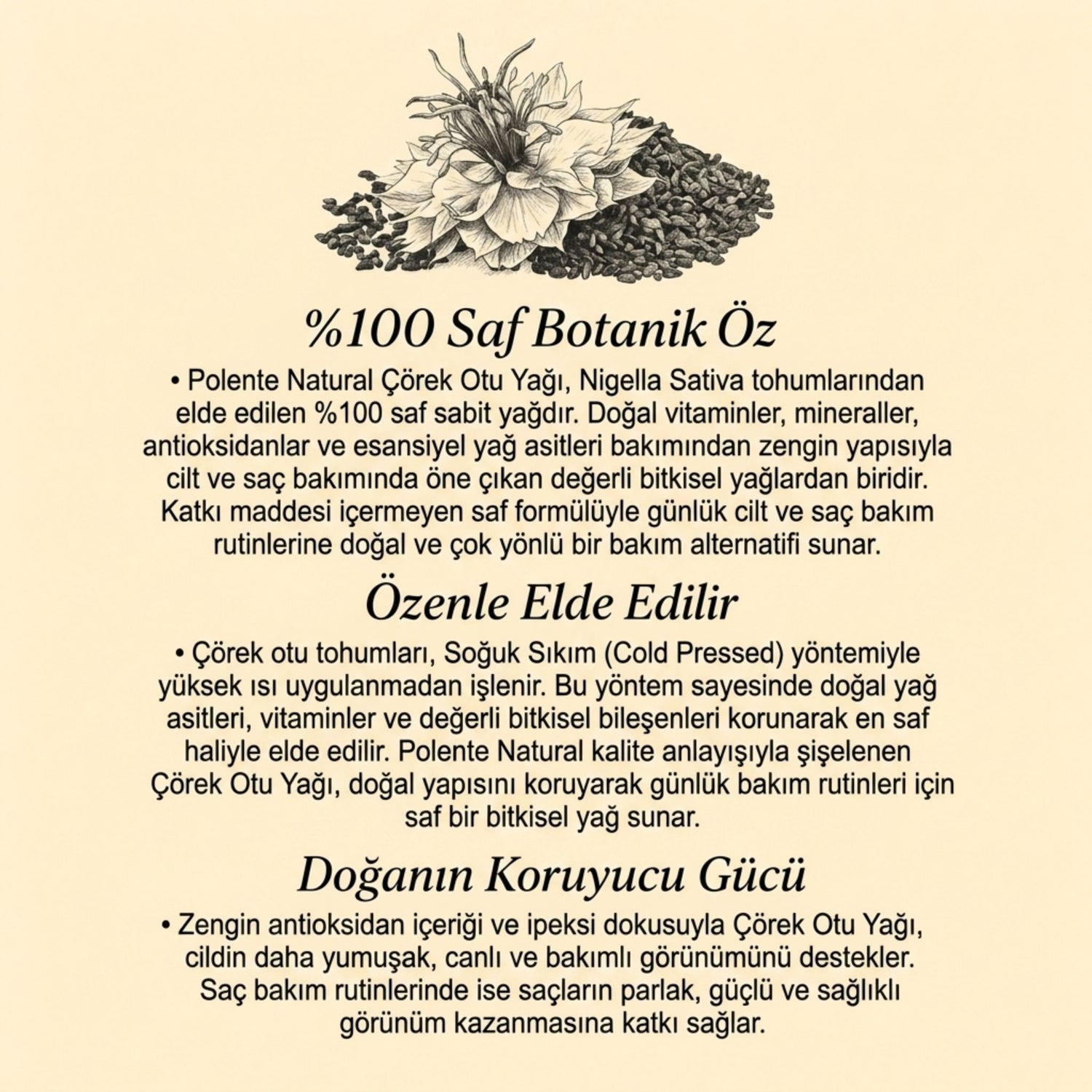 Çörek Otu Yağı - Soğuk Sıkım (50 ml)