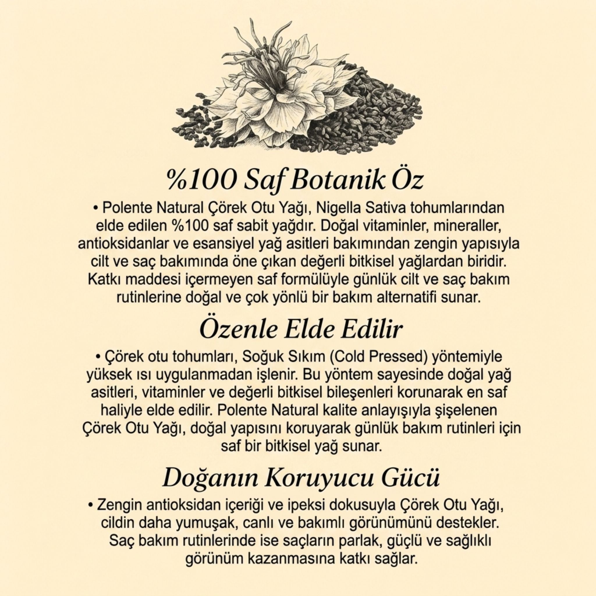Çörek Otu Yağı - Soğuk Sıkım (50 ml)