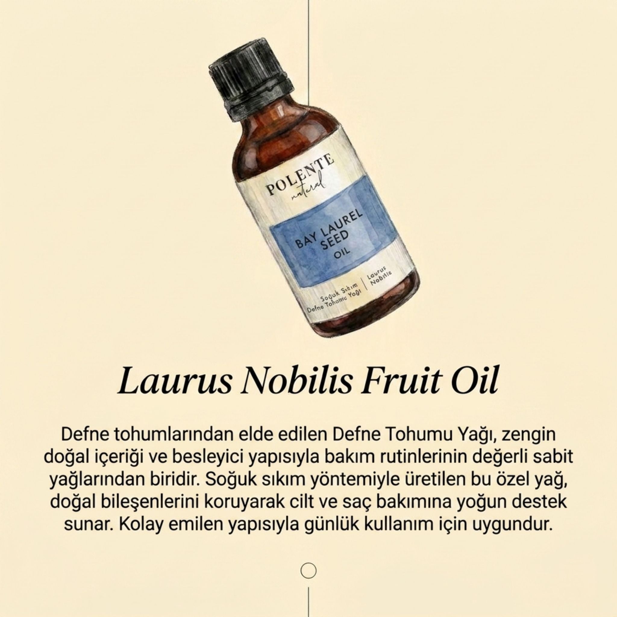 Defne Tohumu Yağı - Soğuk Sıkım (50 ml)