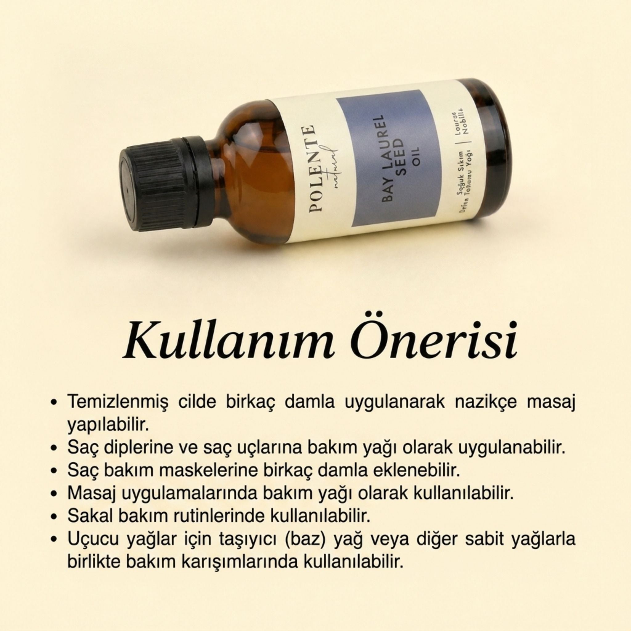 Defne Tohumu Yağı - Soğuk Sıkım (50 ml)