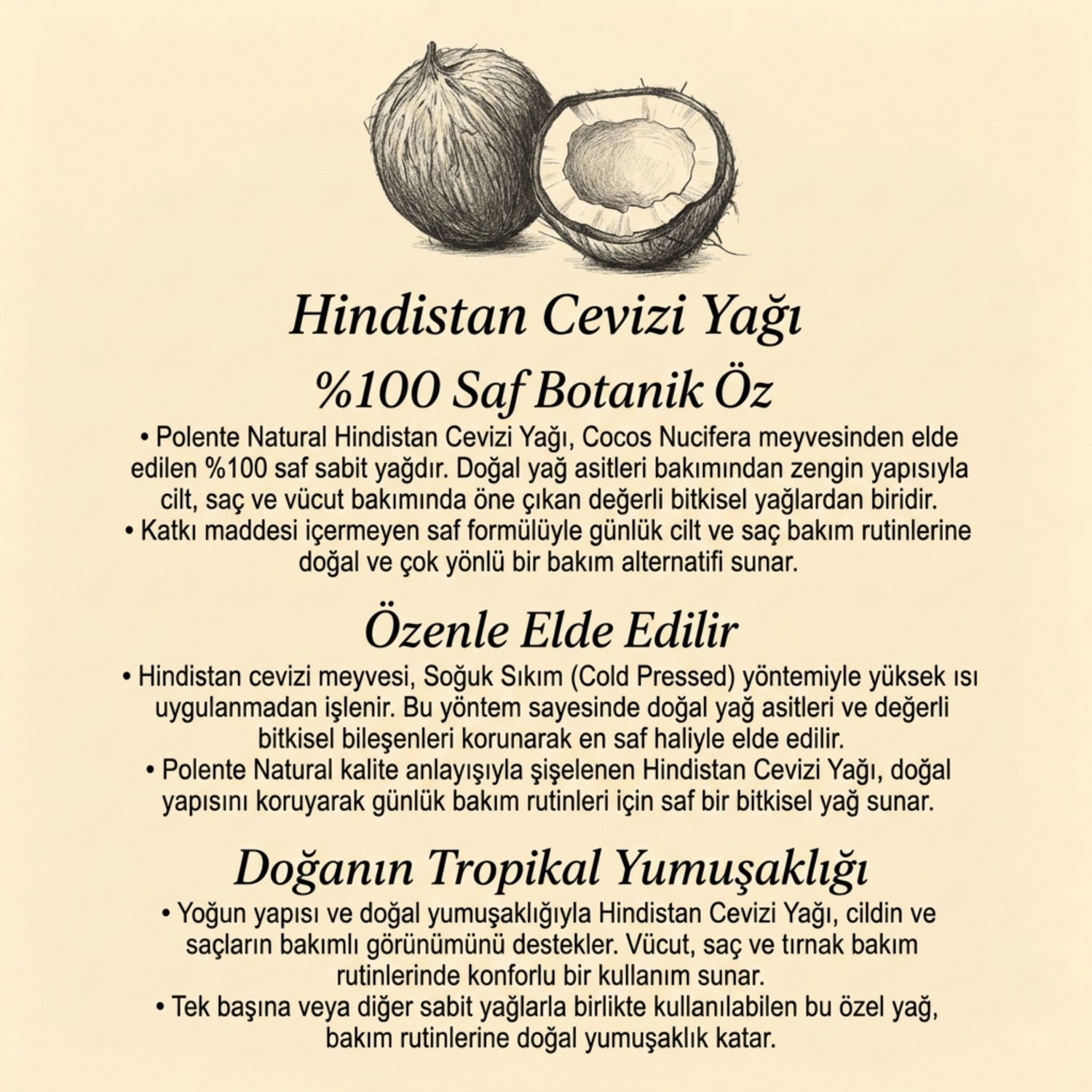 Hindistan Cevizi Yağı (100 ml)