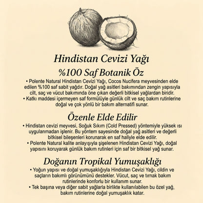 Hindistan Cevizi Yağı (100 ml)