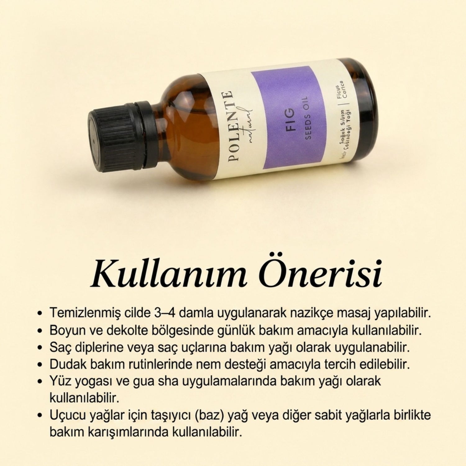 İncir Çekirdeği Yağı - Soğuk Sıkım (30 ml)
