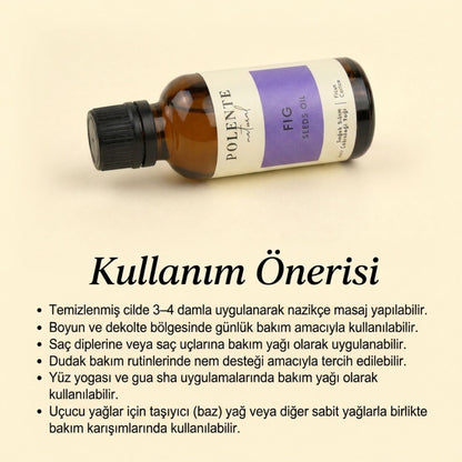 İncir Çekirdeği Yağı - Soğuk Sıkım (30 ml)