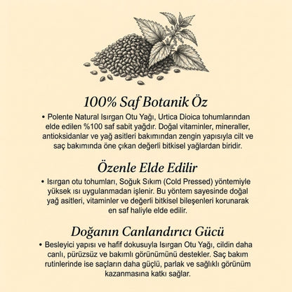 Isırgan Otu Yağı - Soğuk Sıkım (50 ml)
