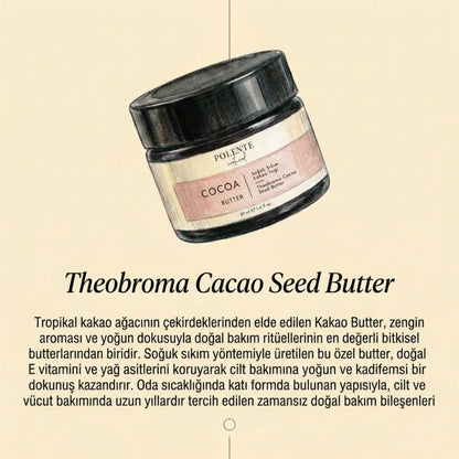 Kakao Butter - Soğuk Sıkım (50 ml)