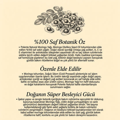 Moringa Yağı - Soğuk Sıkım (30 ml)