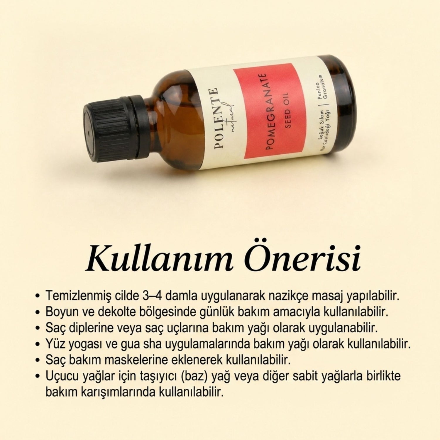 Nar Çekirdeği Yağı- Soğuk Sıkım (30 ml)