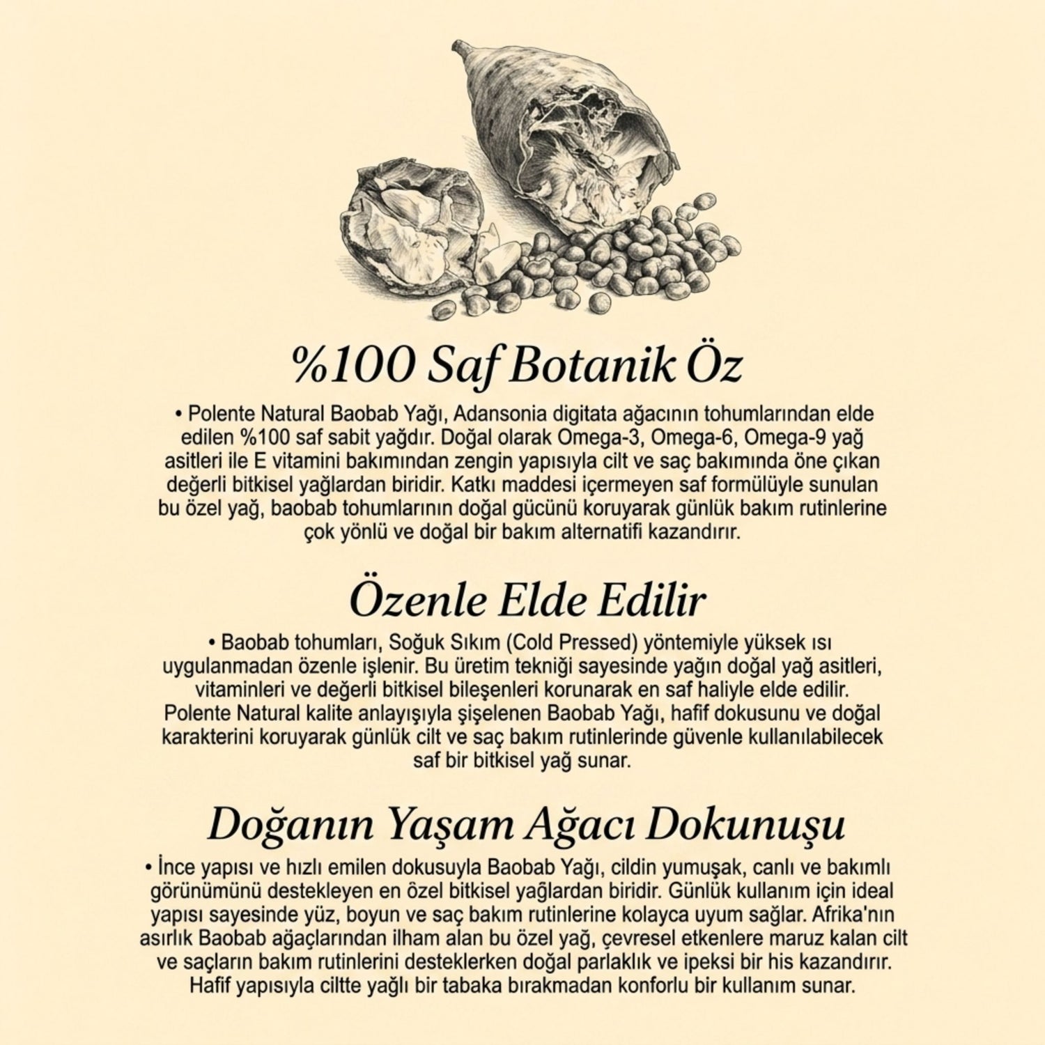 Baobab Yağı - Soğuk Sıkım (30 ml)