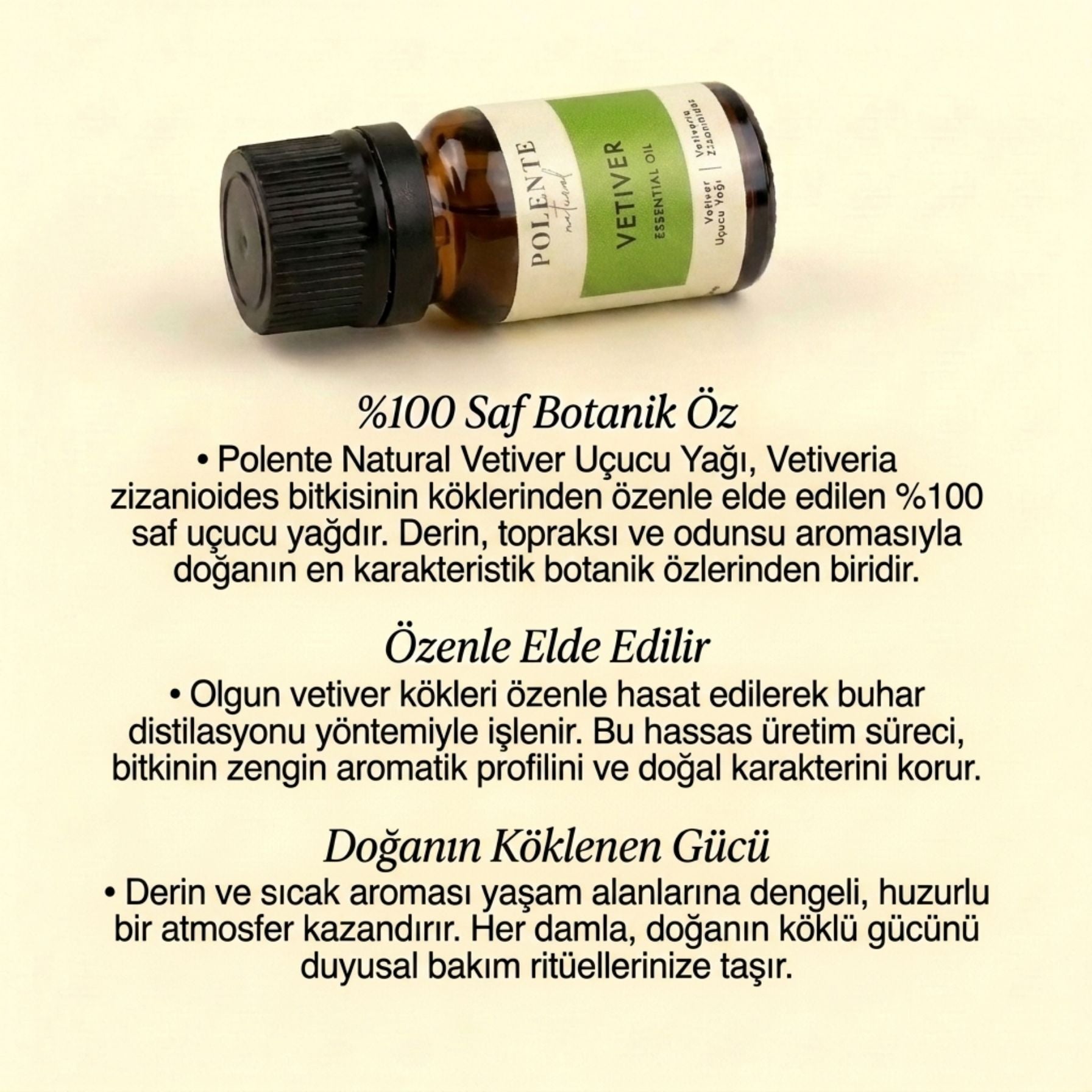 Vetiver Uçucu Yağı (5 ml)