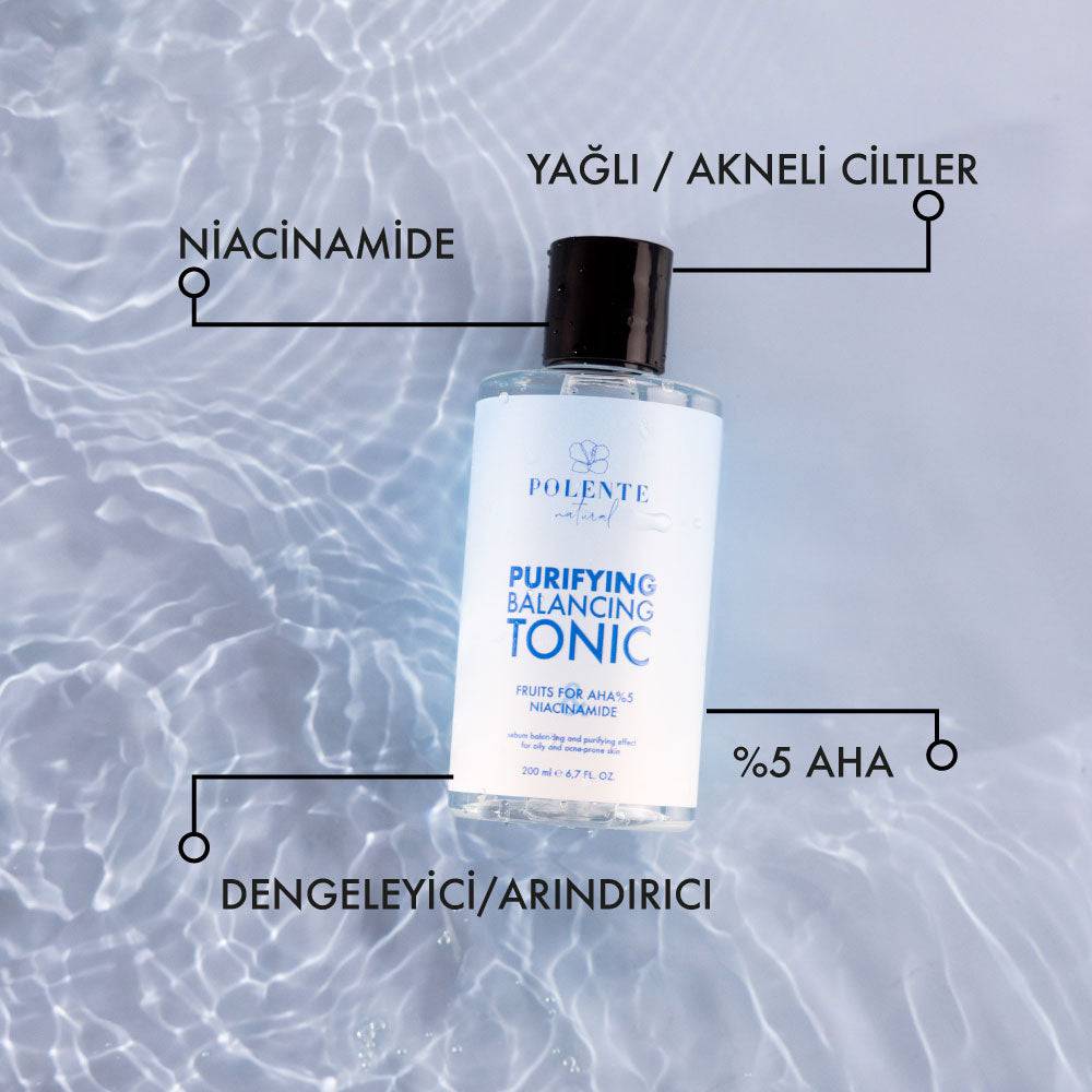 Arındırıcı Cilt Temizleme Seti- Yağlı ve Akneye Yatkın Ciltler AHA ve Niacinamide