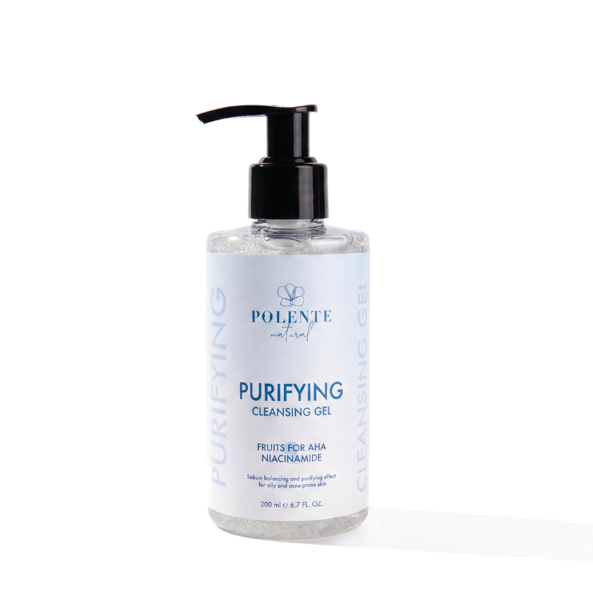 Polente Natural Purifying Cleansing Gel Arındırıcı Yüz Yıkama Jeli / Yağlı ve Akneye Yatkın Ciltler (200 ml)