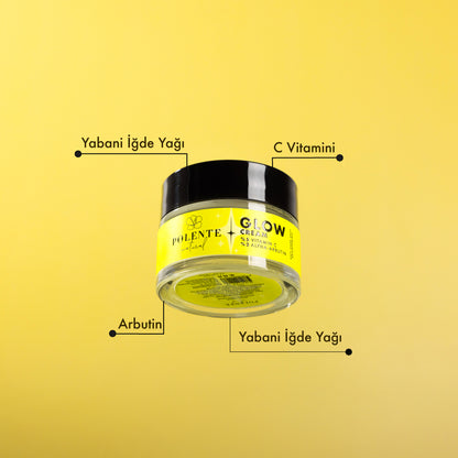 Polente Natural GLOW CREAM - Vitamin C &amp; Arbutin İçeren Aydınlatıcı Leke Kremi (50 ml)
