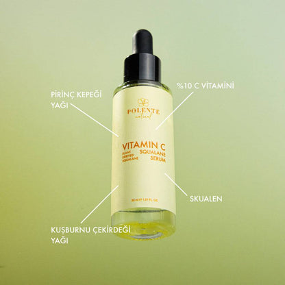 C VİTAMİN &amp;  SQUALANE SERUM - Aydınlatıcı Leke Serumu (C Vitamini Kompleksi) (30 ml)