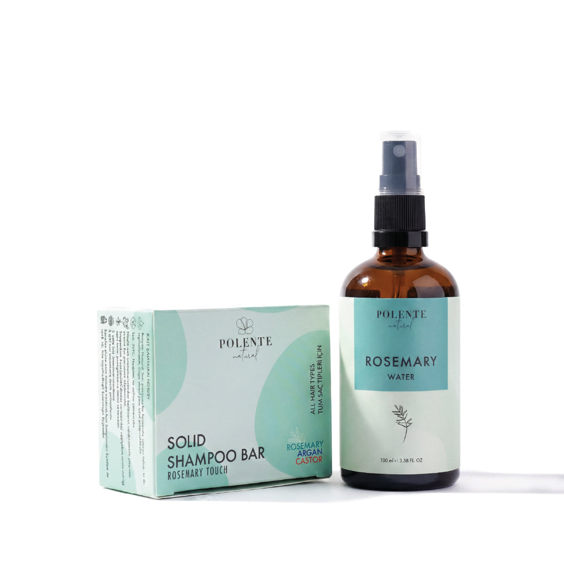 Polente Natural Güçlendirici Saç Bakım Seti - Biberiye İçeren 2&