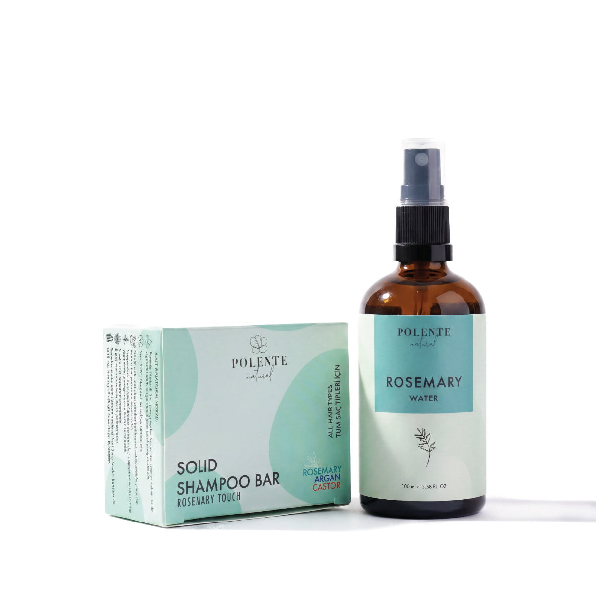 Polente Natural Güçlendirici Saç Bakım Seti - Biberiye İçeren 2&