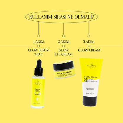 GLOW EYE CREAM- Vitamin C &amp; Kafein İçeren Canlandırıcı Göz Kremi (20 ml)