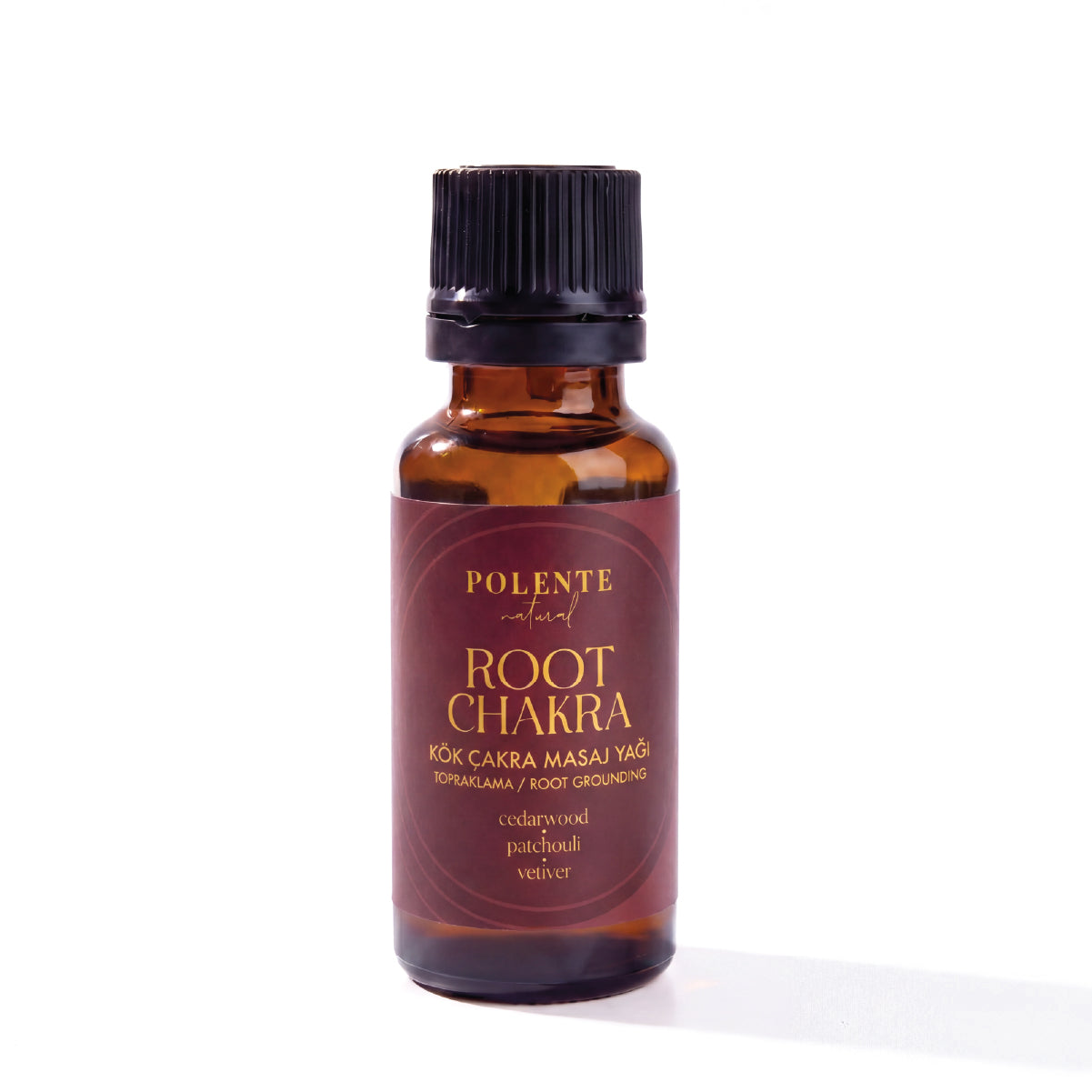 Polente Natural Kök Çakra Masaj Yağı - Topraklama (20 ml)