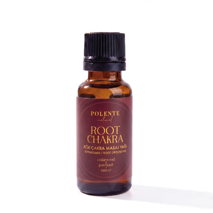 Polente Natural Kök Çakra Masaj Yağı - Topraklama (20 ml)