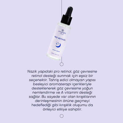 PRO RETİNOL NIGHT SERUM  Retinol İçeren Yaşlanma Karşıtı Gece Bakım Serumu (30 ml)