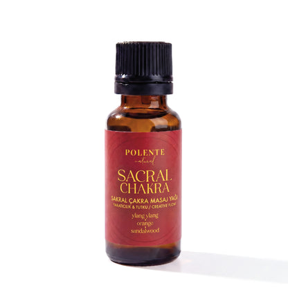 Polente Natural Sakral Çakra Masaj Yağı - Yaratıcılık &amp; Tutku (20 ml)